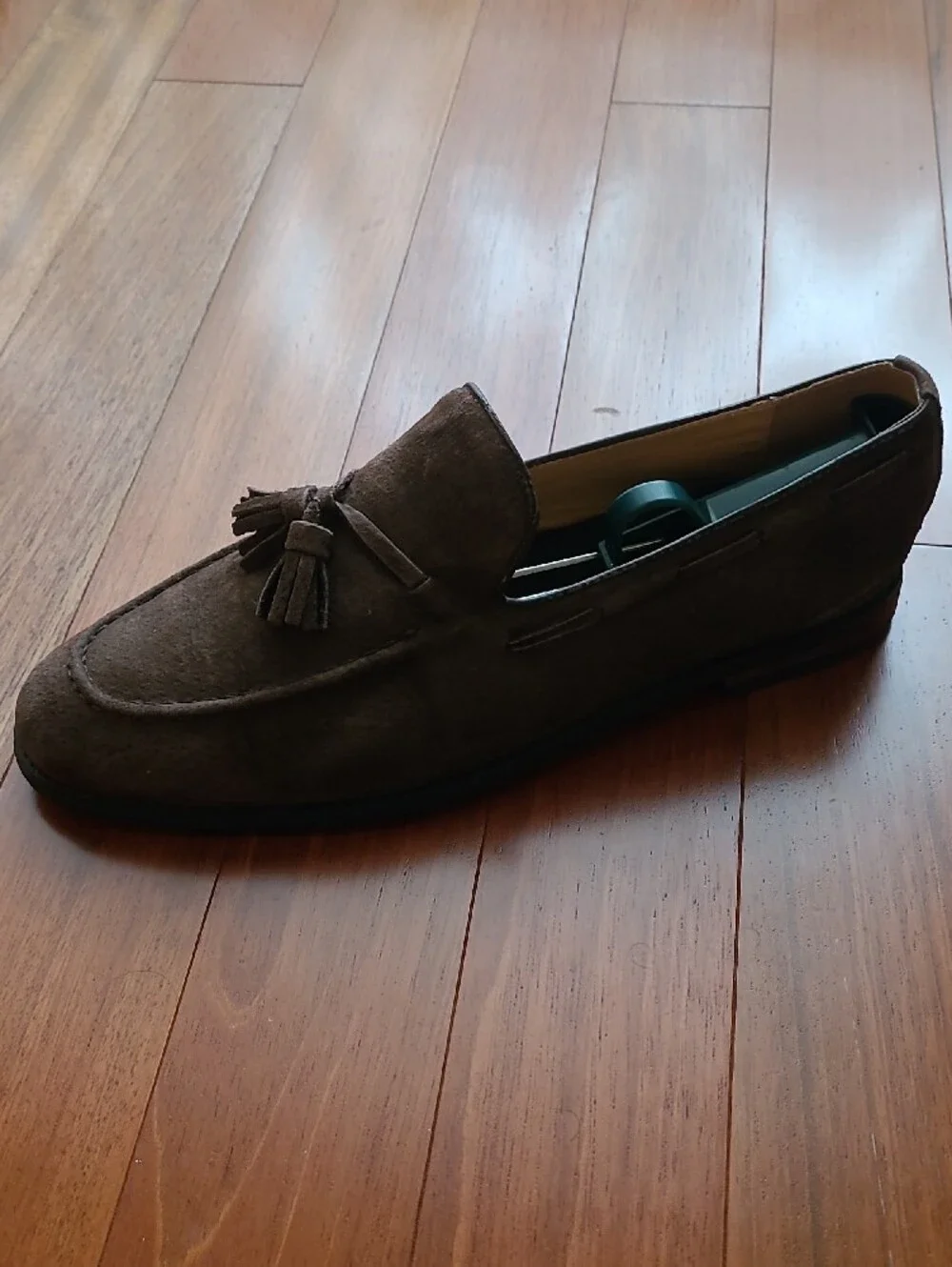 Men's Brown Suede Tassel Loafers